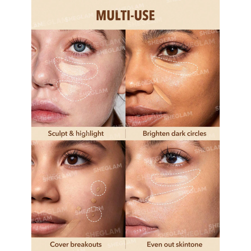 SHEGLAM Perfect Skin High Coverage Concealer