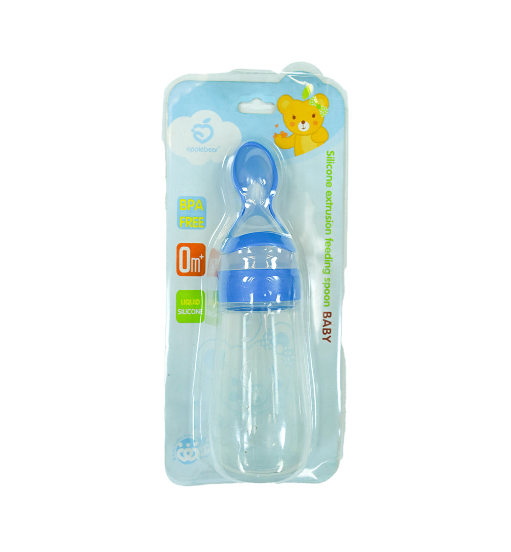 AppleBear Silicone Extrusion Feeding Spoon