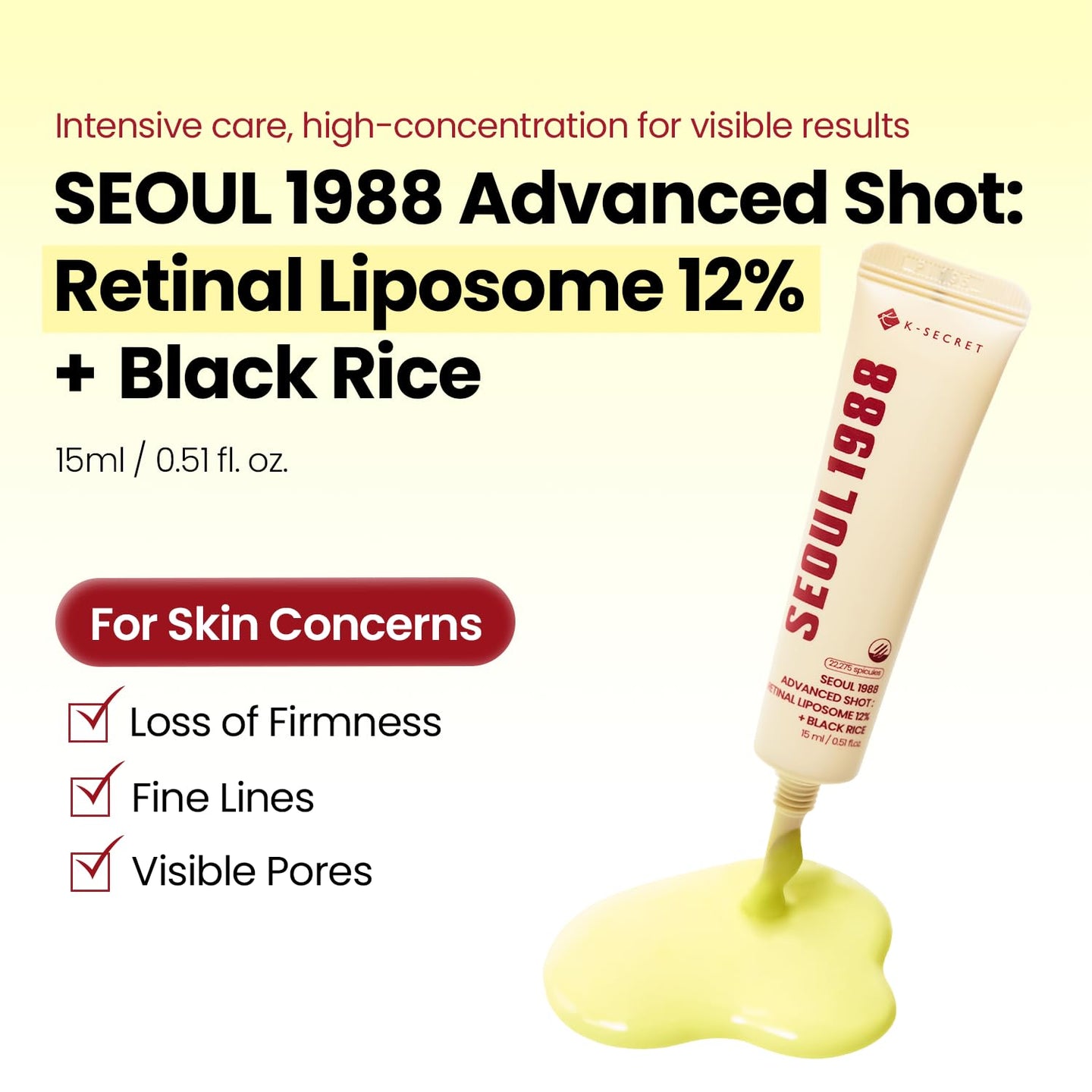 K-SECRET SEOUL 1988 Advanced Shot : Retinal Liposome 12% + Black Rice