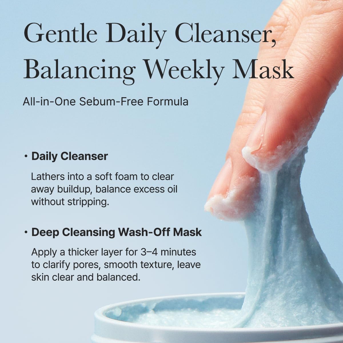 Arencia Fresh Royal Blue Hyssop Rice Mochi Cleanser