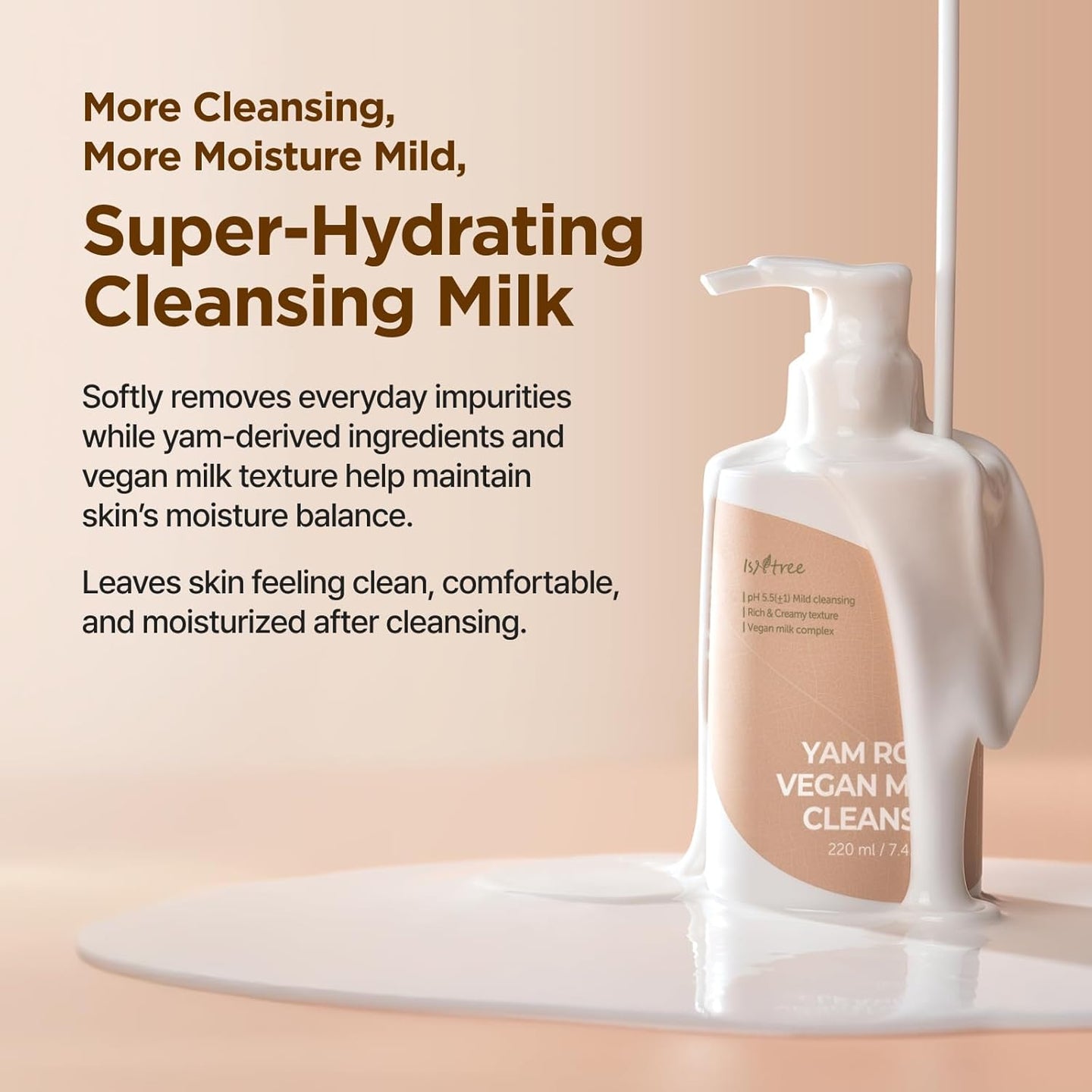Isntree Yam Root Vegan Milk Cleanser