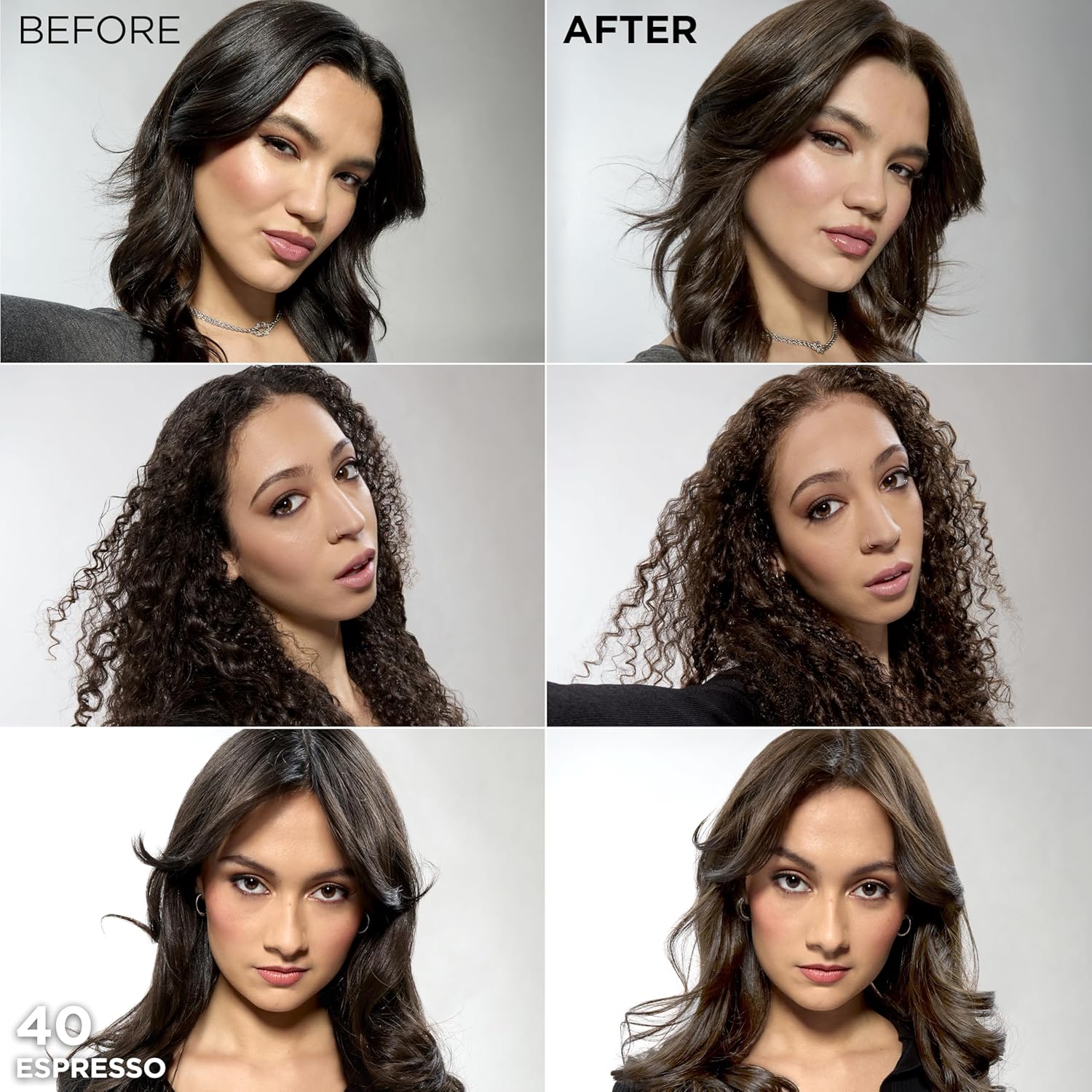 L'Oreal Paris Feria Multi-Faceted Shimmering Permanent Hair Color - 40 Espresso