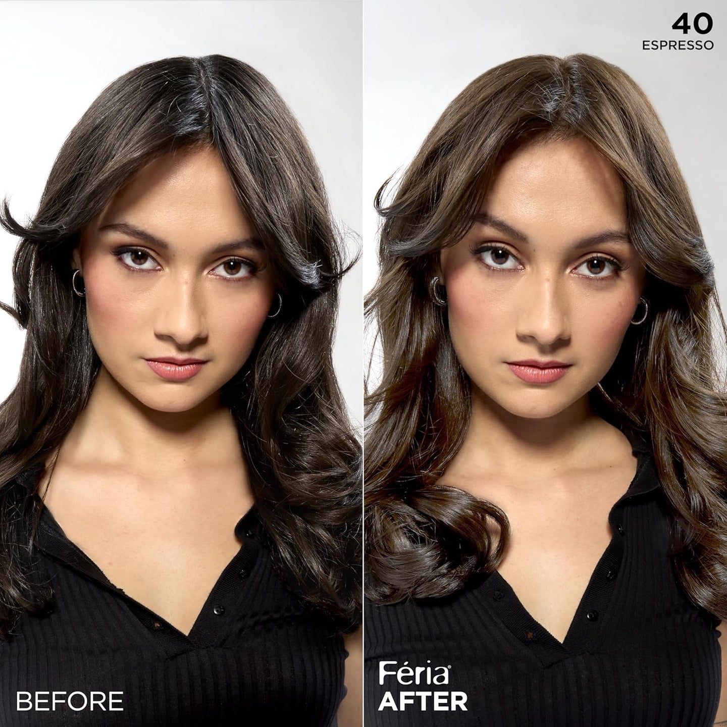 L'Oreal Paris Feria Multi-Faceted Shimmering Permanent Hair Color - 40 Espresso
