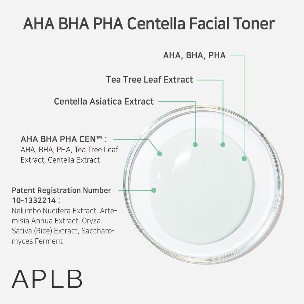 APLB AHA BHA PHA Centella Facial Toner