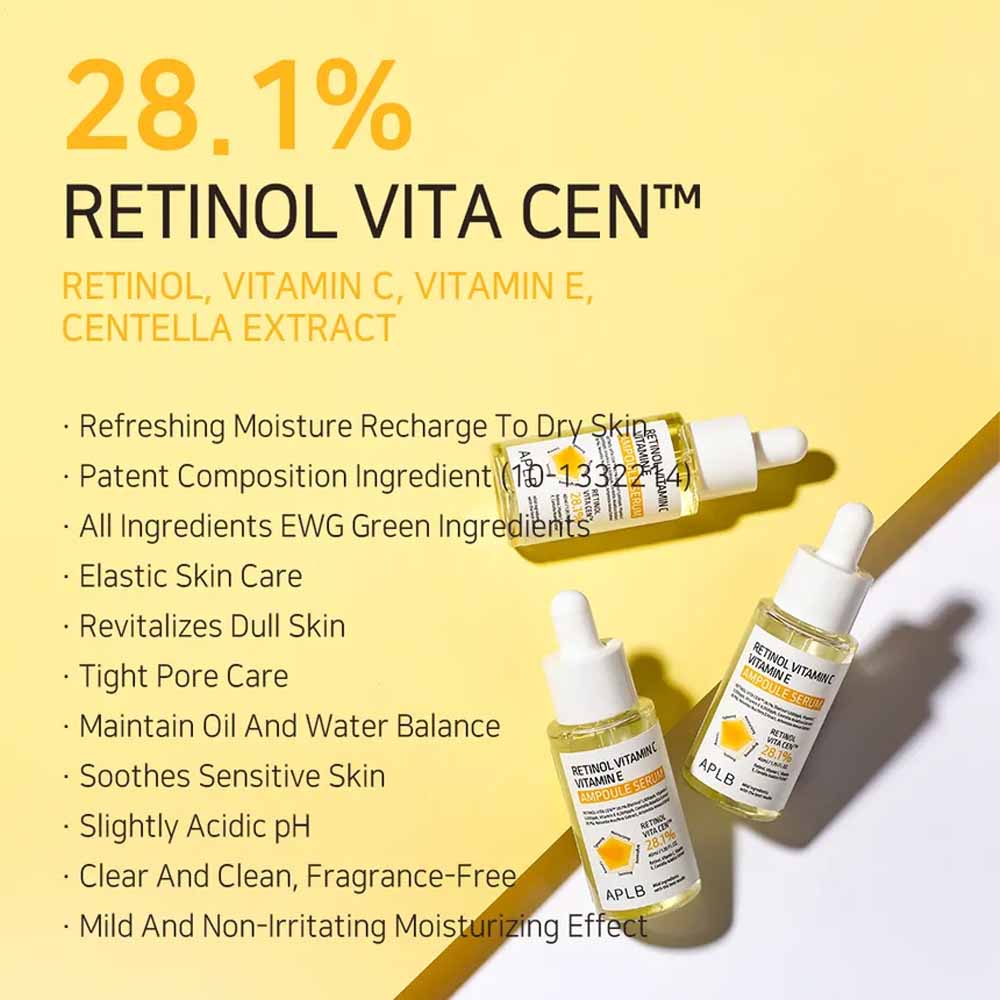 APLB Retinol Vitamin C Vitamin E Ampoule Serum