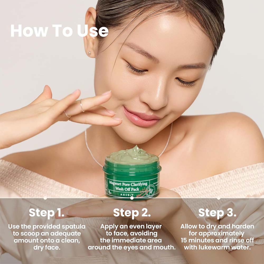 AXIS-Y Mugwort Pore Clarifying Wash Off Mask