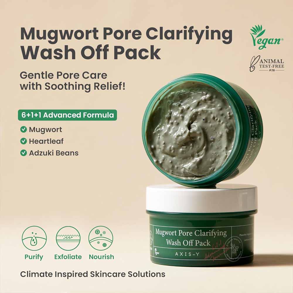 AXIS-Y Mugwort Pore Clarifying Wash Off Mask
