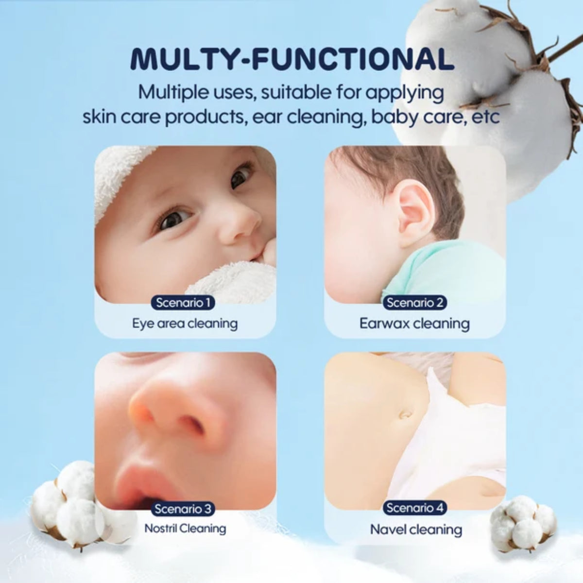 Aiwibi Baby Cotton Swab