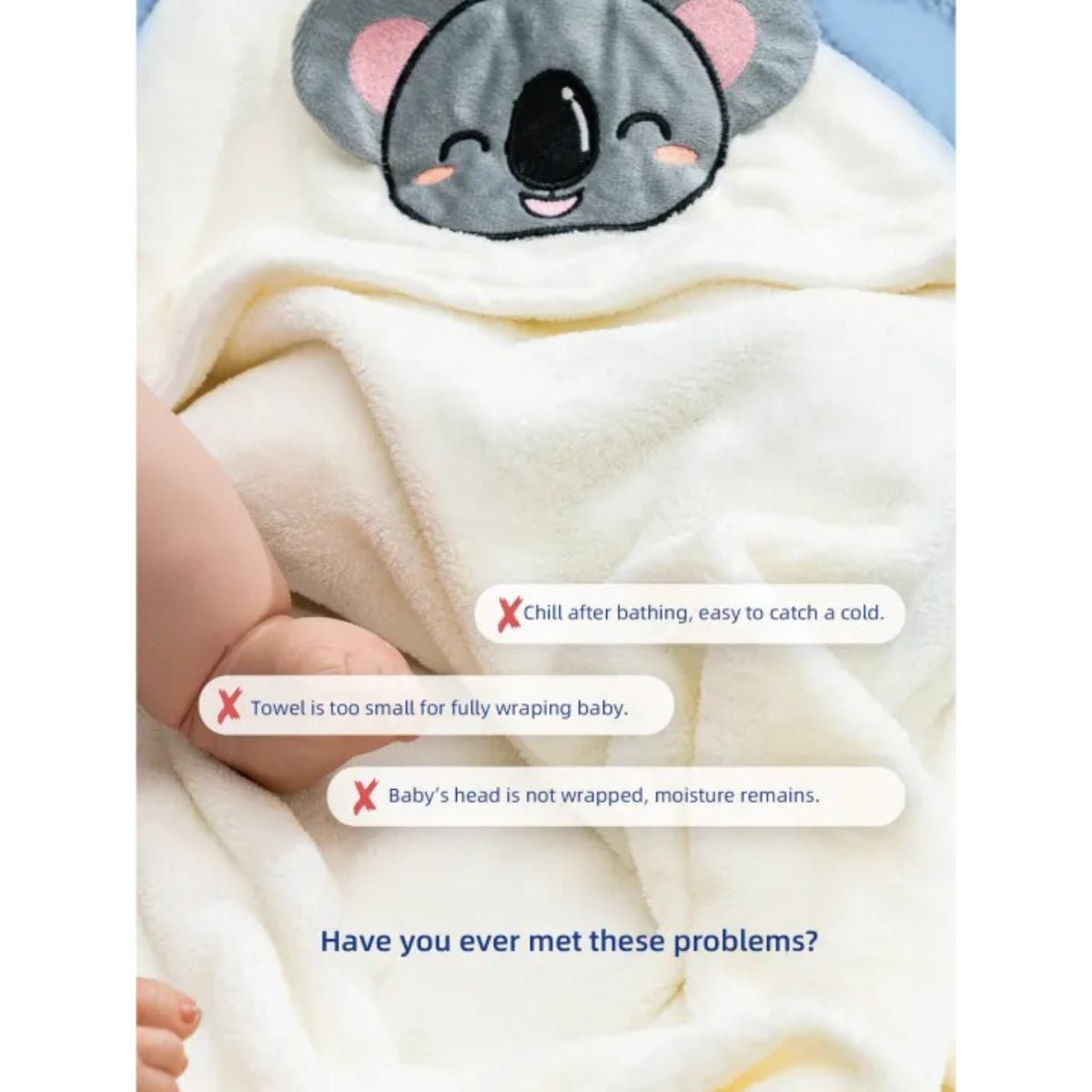 Aiwibi Baby Hooded Towel