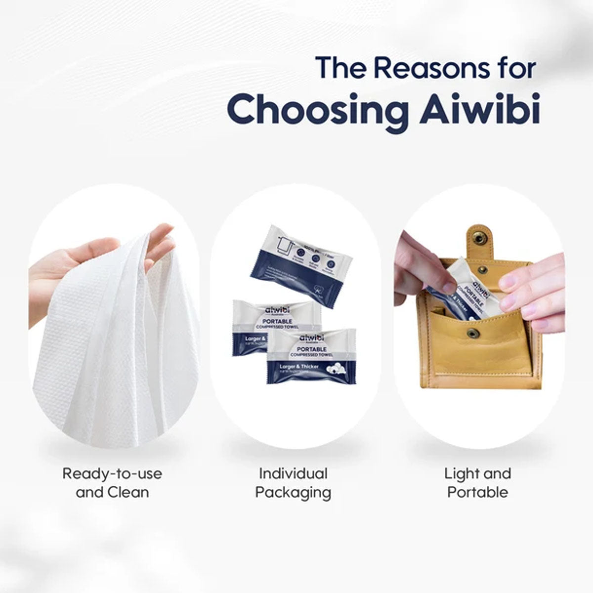 Aiwibi Portable Compressed Towel (30*50cm) 10pcs