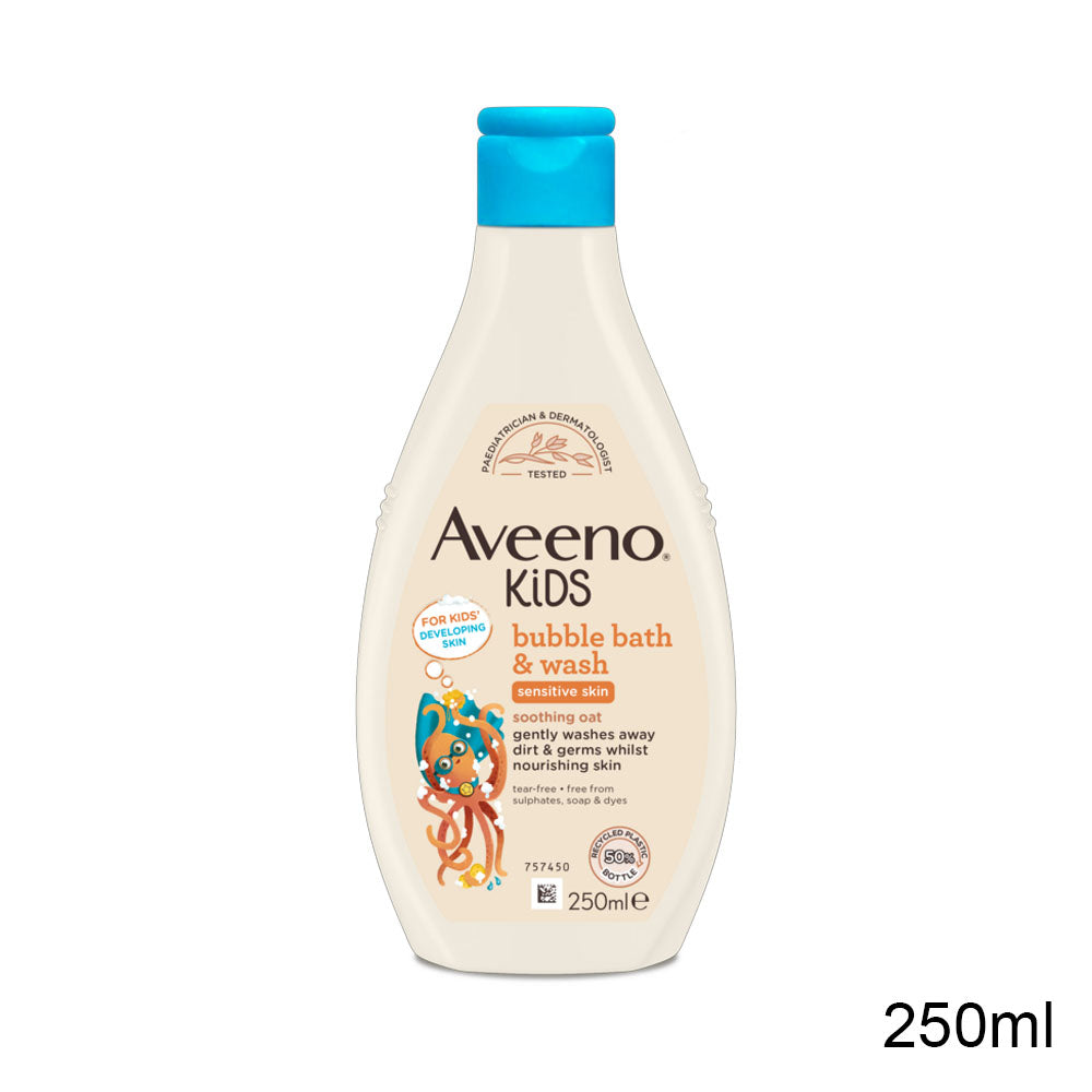 Aveeno Kids Bubble Bath & Wash 250ml