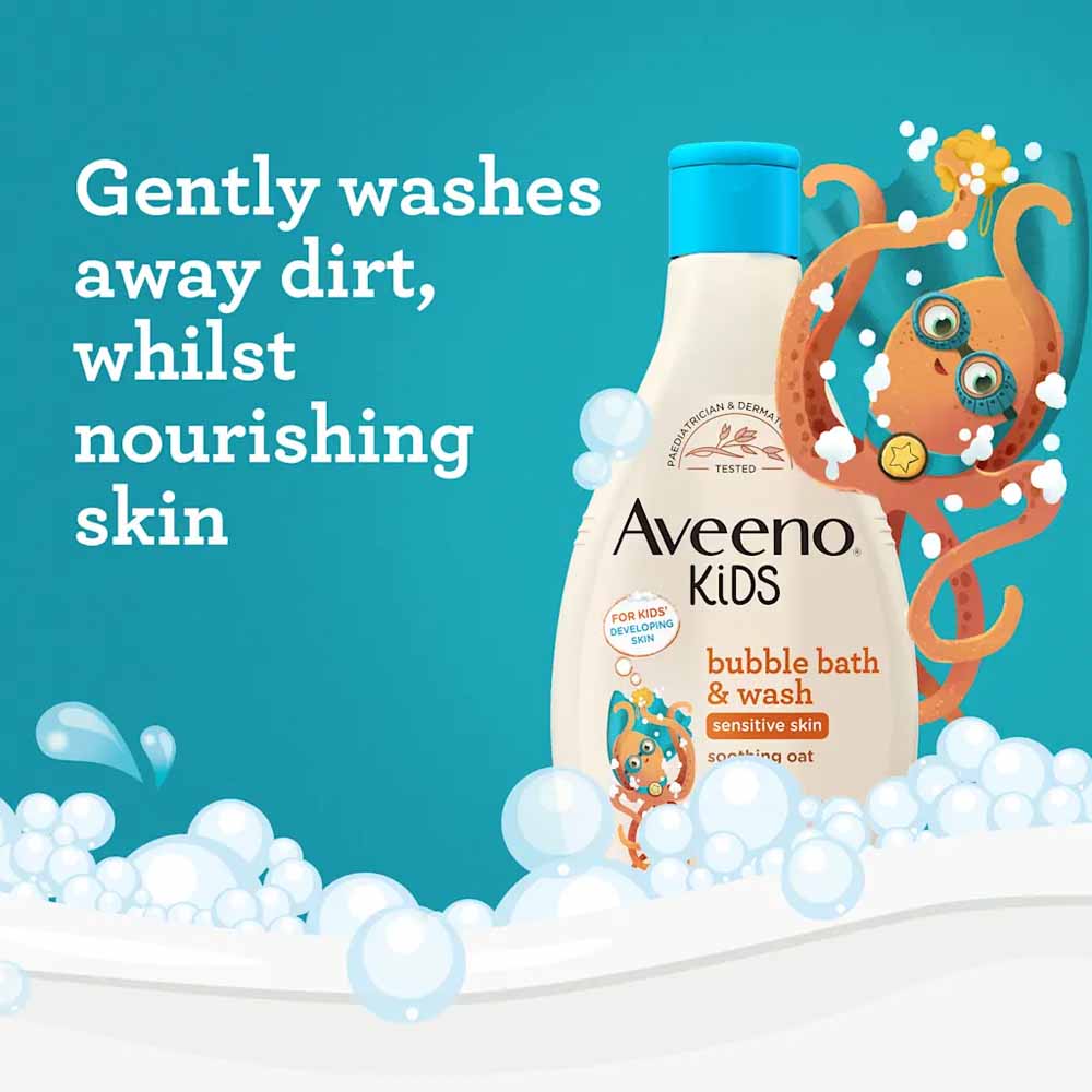 Aveeno Kids Bubble Bath & Wash 250ml