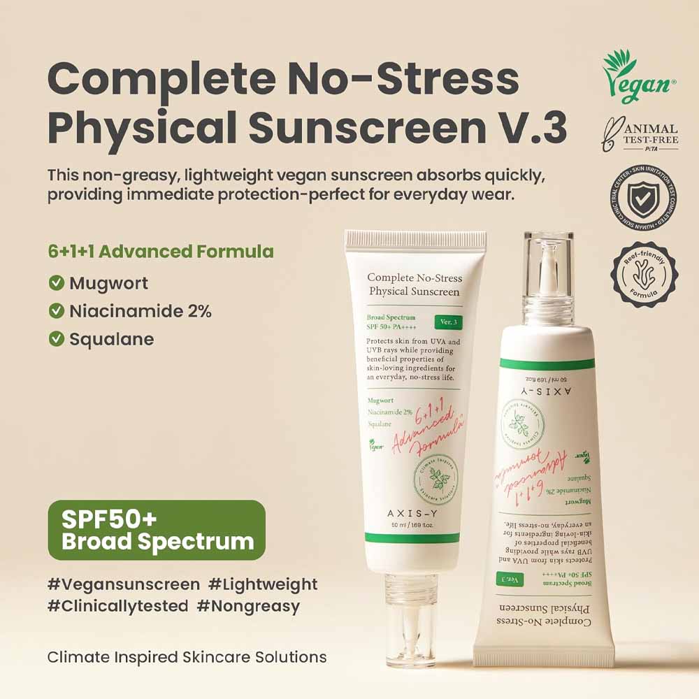 Axis-Y Complete No-Stress Physical Sunscreen V.3