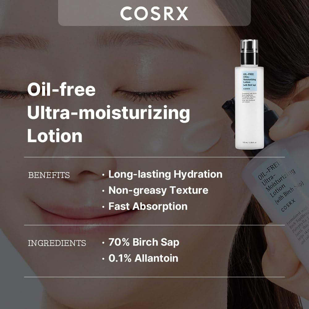COSRX Oil-Free Ultra-Moisturizing Lotion with Birch Sap
