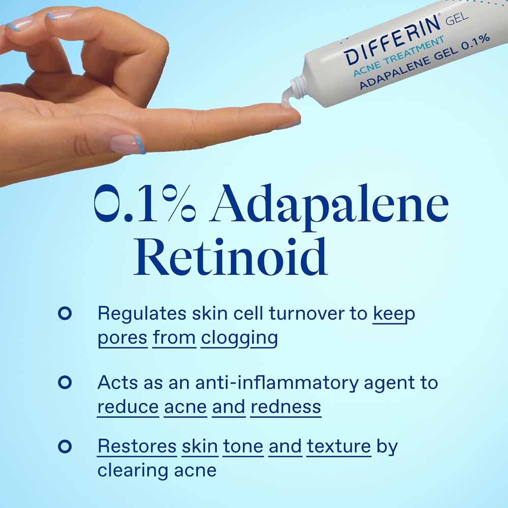 Differin Adapalene 0.1% Acne Treatment Gel