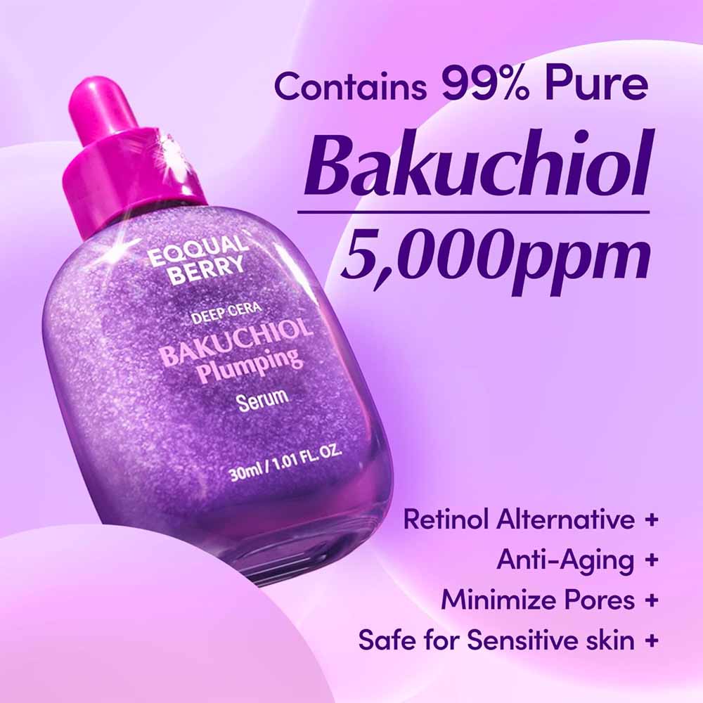 EQQUALBERRY Deep Cera Bakuchiol Plumping Serum