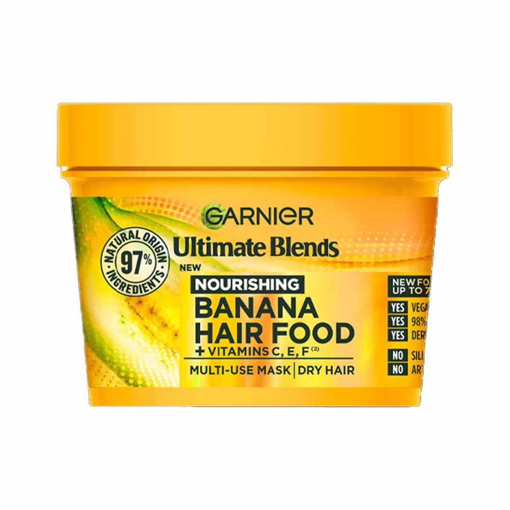 Garnier Ultimate Blends Hair Food Banana 3-In-1 Dry Hair Mask Treatment