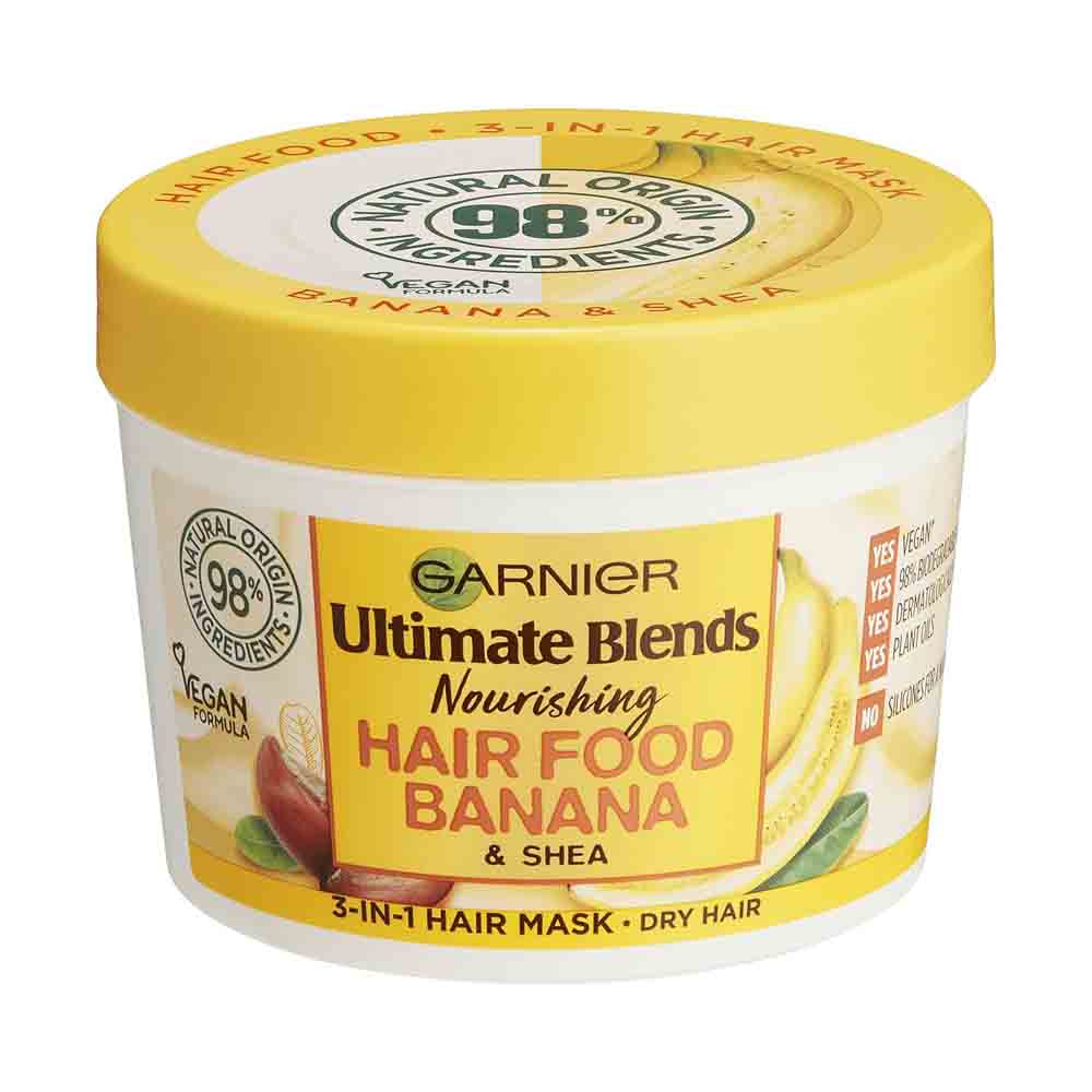 Garnier Ultimate Blends Hair Food Banana 3-In-1 Dry Hair Mask Treatment