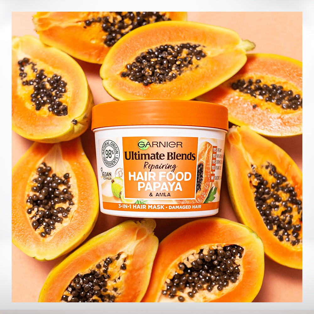 Garnier Ultimate Blends Hair Food Papaya 3-In-1 Dry Hair Mask Treatment