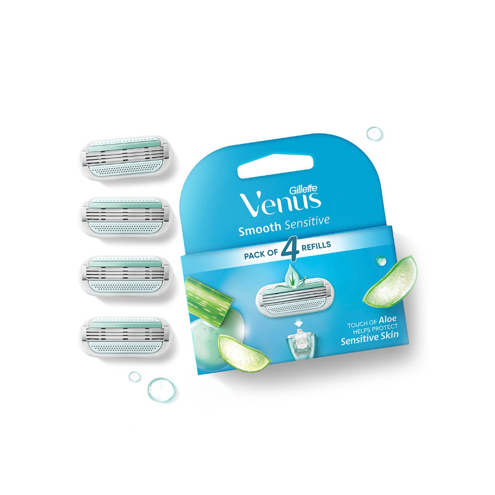 Gillette Venus Smooth Refill Cartridges with Aloe Extracts (4pcs)
