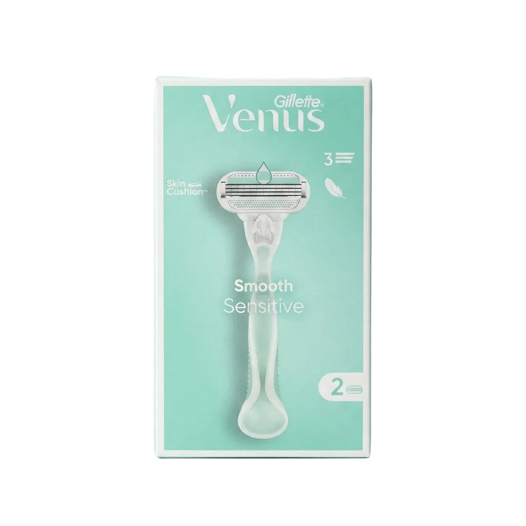 Gillette Venus Smooth Sensitive Women's Razor with 2 Razor Blades