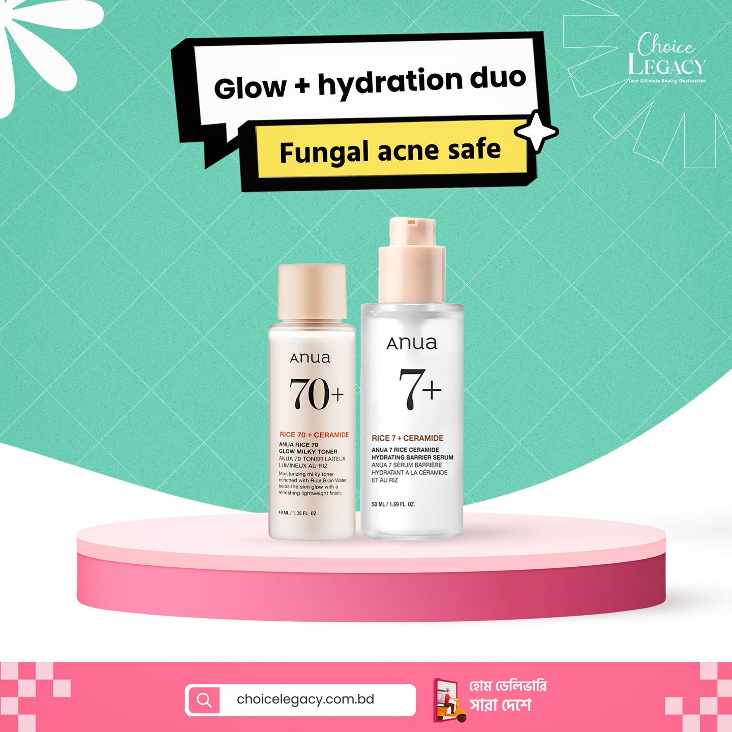 Glow + hydration duo ( Fungal acne safe)