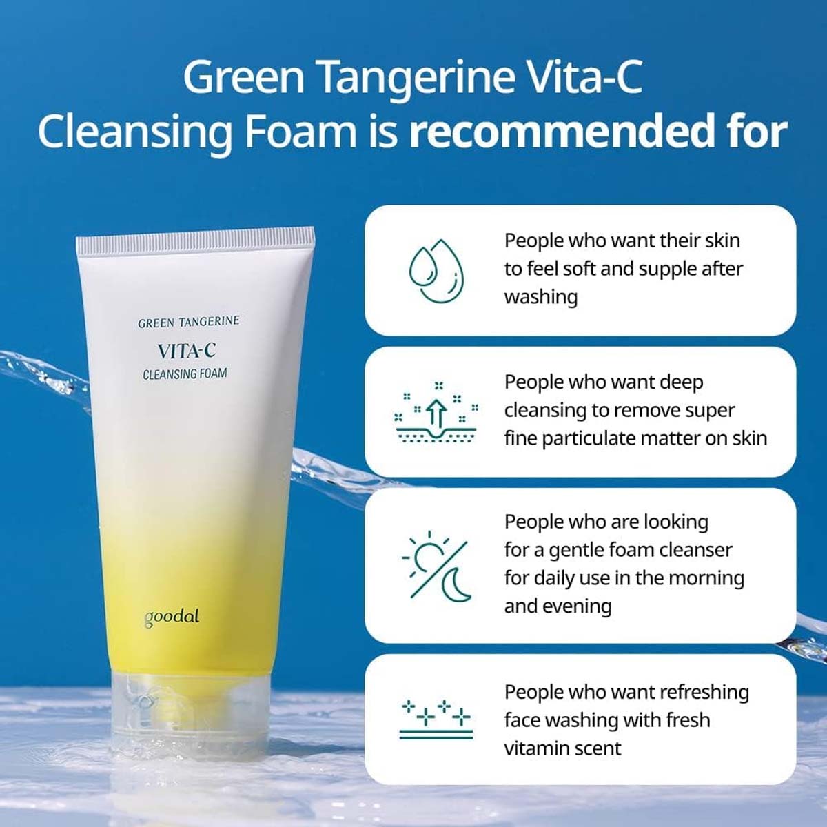 Goodal Green Tangerine Vita C Cleansing Foam