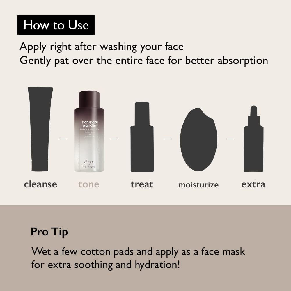 Haruharu Wonder Black Rice Hyaluronic Toner for Sensitive Skin