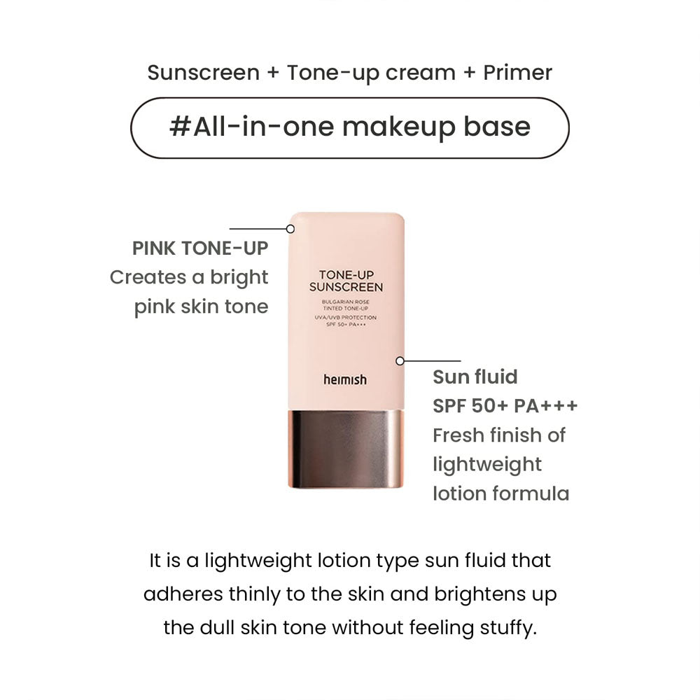 Heimish Bulgarian Rose Tinted Tone-up Sunscreen SPF50+ PA+++