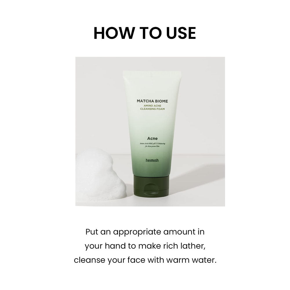 Heimish Matcha Biome Amino Acne Cleansing Foam 150ml