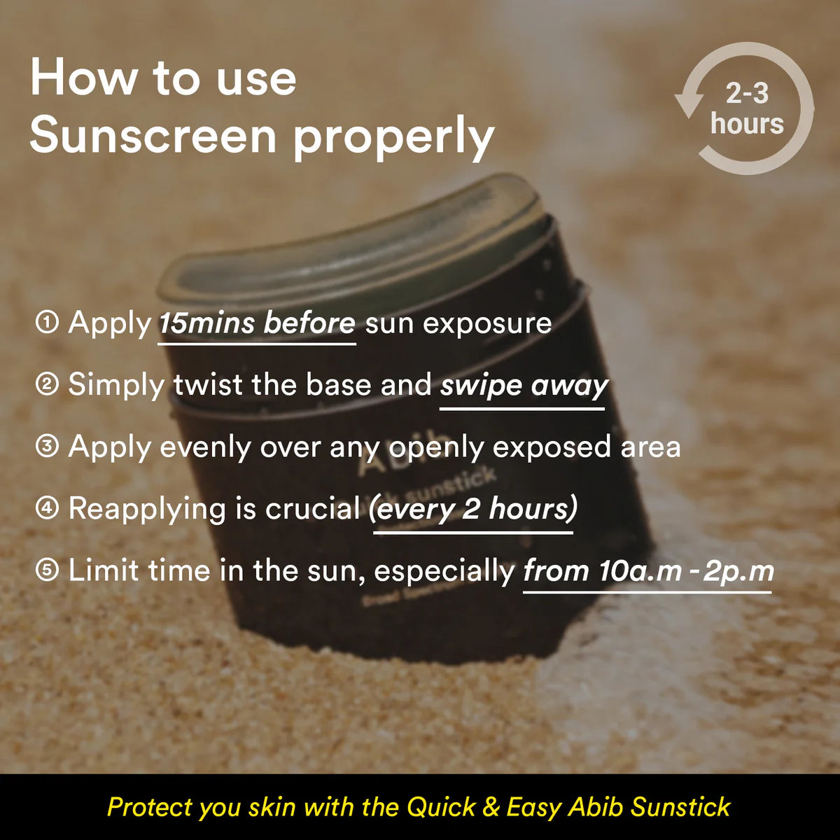 Abib Quick Sunstick Protection Bar SPF50+ PA++++ 22g