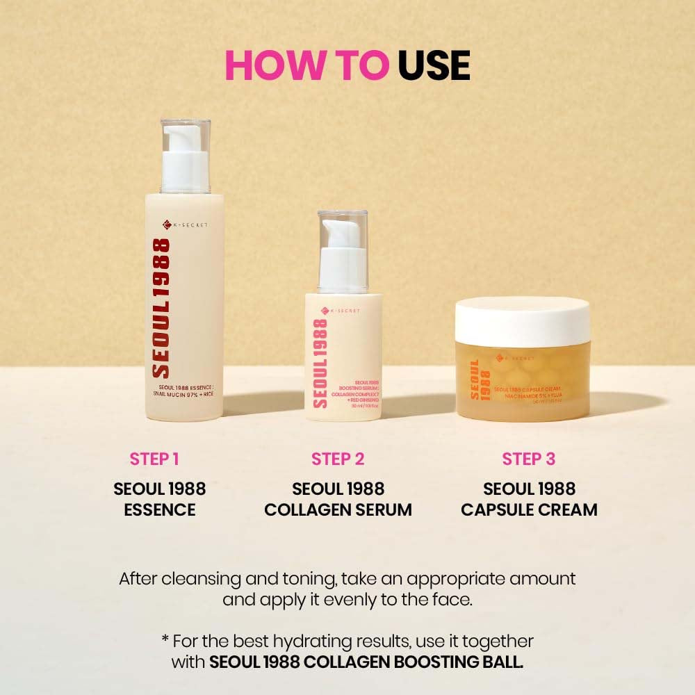 K-SECRET SEOUL 1988 BOOSTING SERUM: COLLAGEN COMPLEX 7 + RED GINSENG