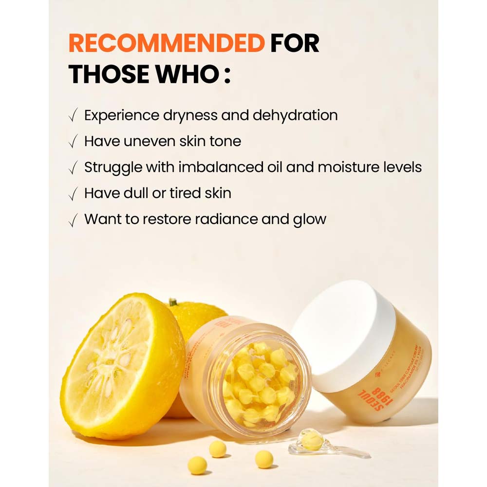 K-SECRET SEOUL 1988 Capsule Cream: Niacinamide 5% + Yuja