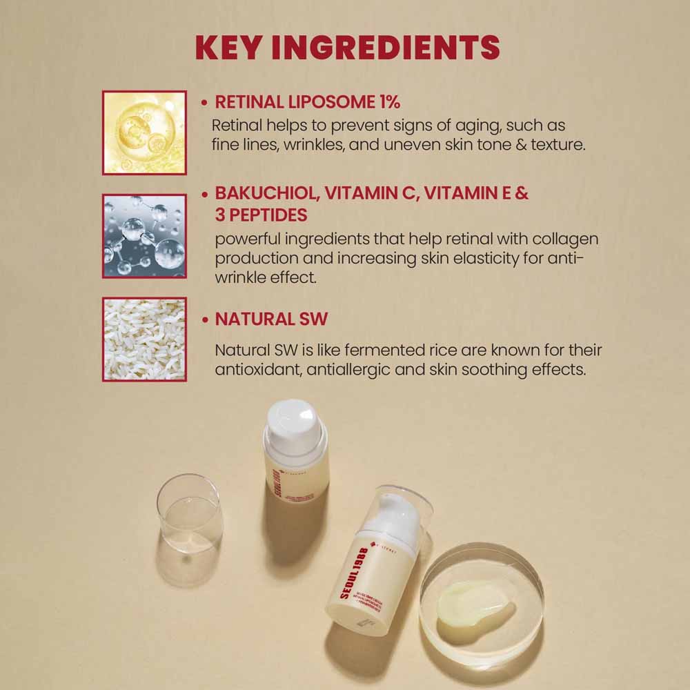 K-SECRET SEOUL 1988 Cream : Retinal Liposome 1% + Fermented Rice