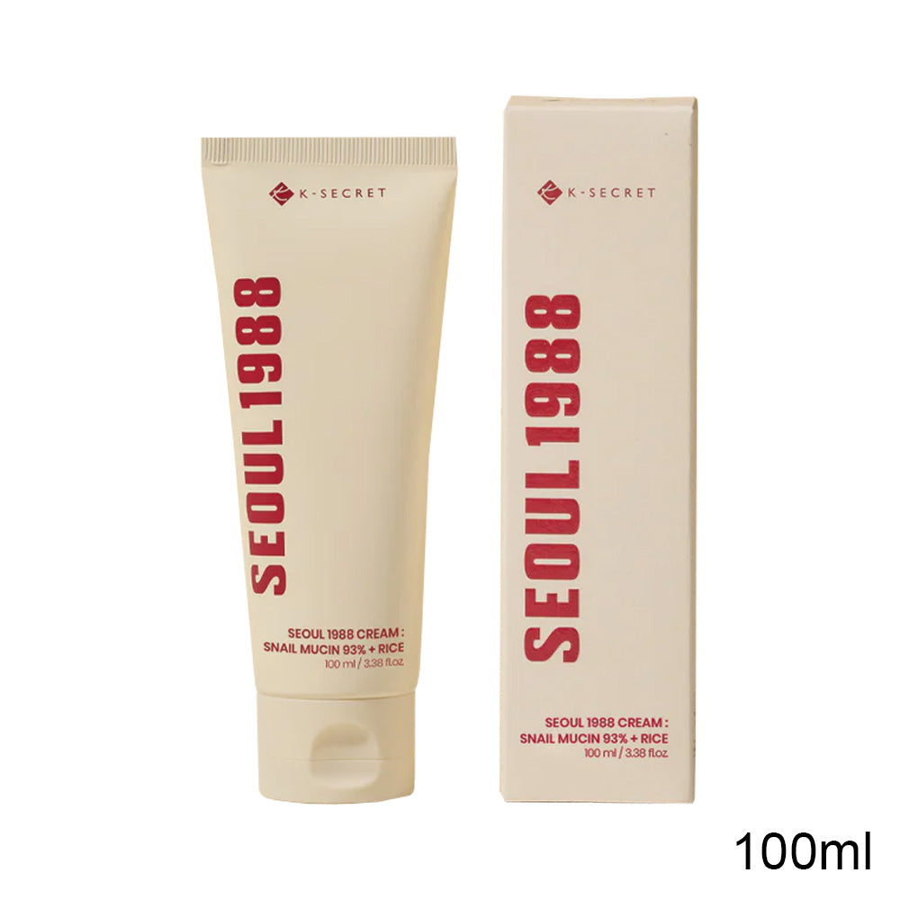 K-SECRET SEOUL 1988 Cream : Snail Mucin 93+Rice 100ml