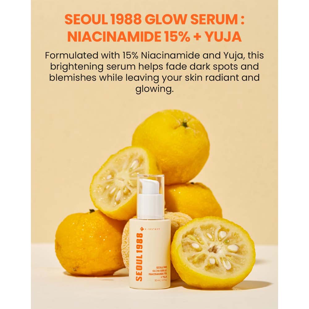 K-SECRET SEOUL 1988 Glow Serum: Niacinamide 15% + Yuja