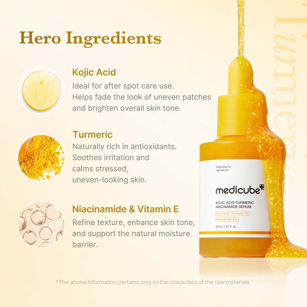 MEDICUBE Kojic Acid Turmeric Niacinamide Serum