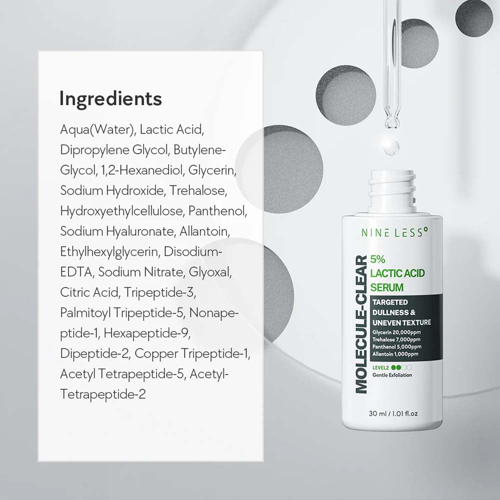 NINELESS Molecule-Clear 5% Lactic Acid Serum