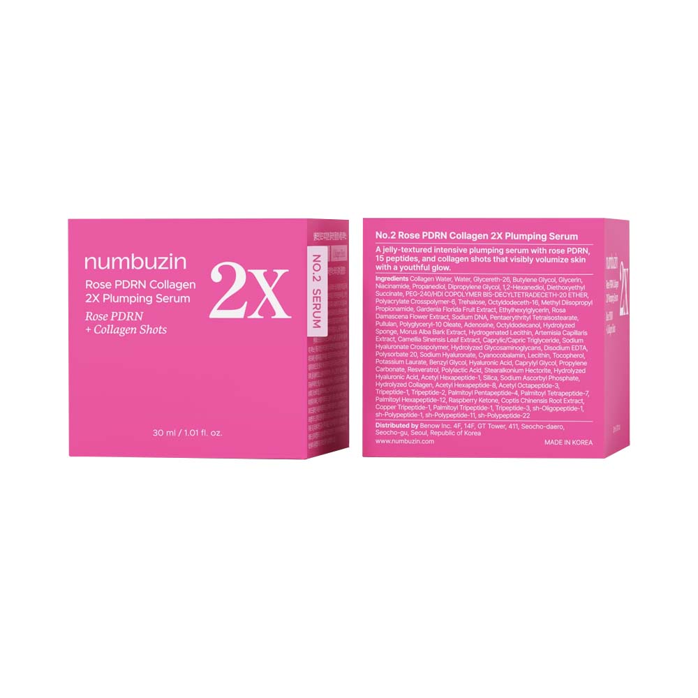 Numbuzin No.2 Rose PDRN Collagen 2x Plumping Serum