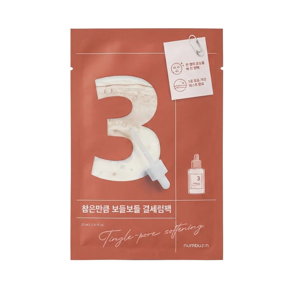 Numbuzin No.3 Tingle-Pore Softening Sheet Mask