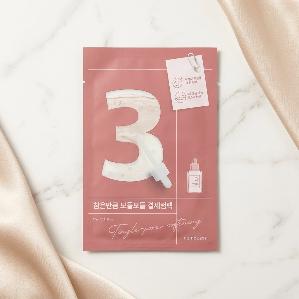 Numbuzin No.3 Tingle-Pore Softening Sheet Mask