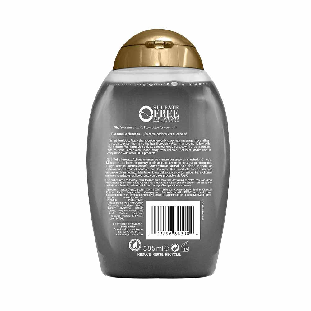 OGX Purifying + Charcoal Detox Shampoo