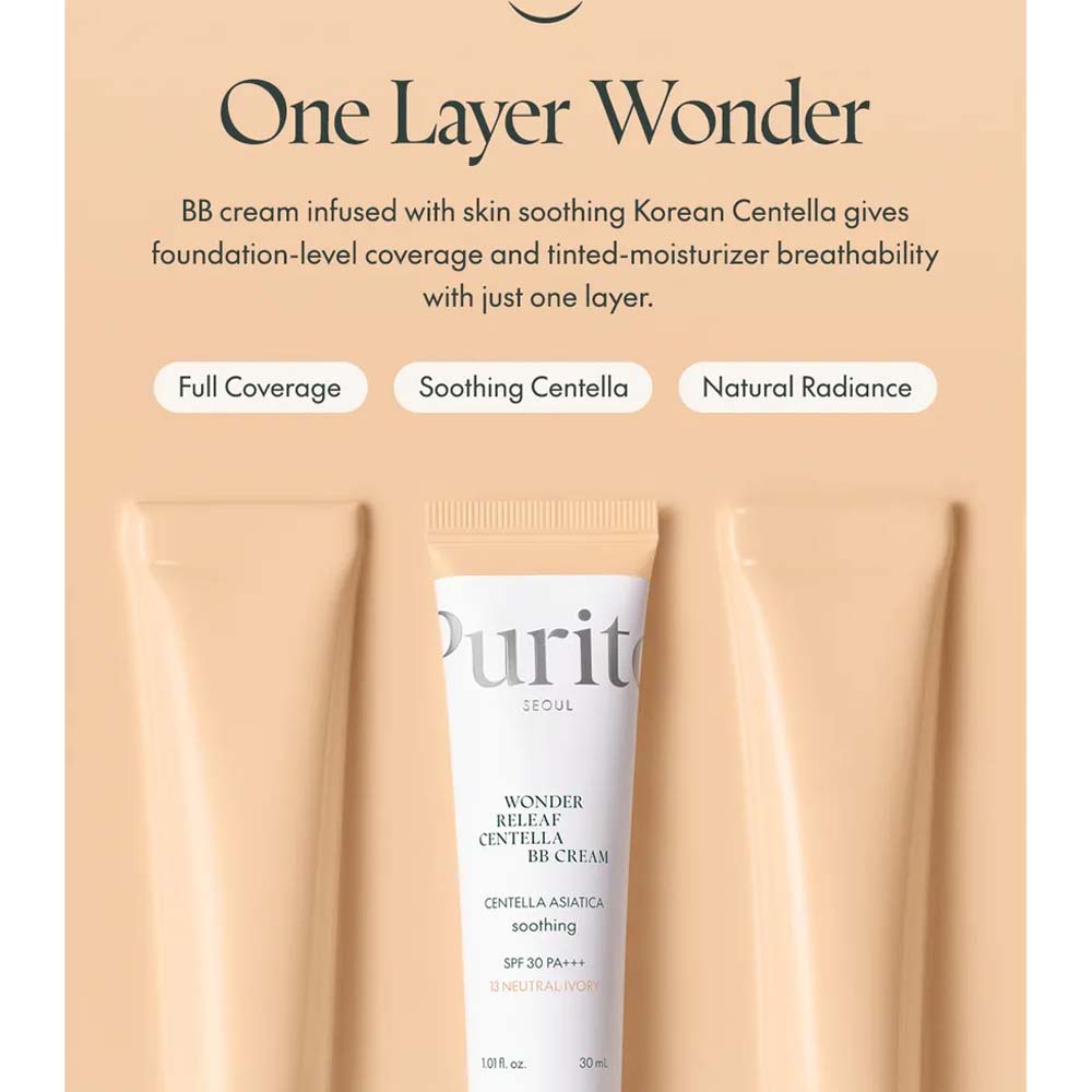 Purito Wonder Releaf Centella BB Cream Natural Fit SPF30 PA+++