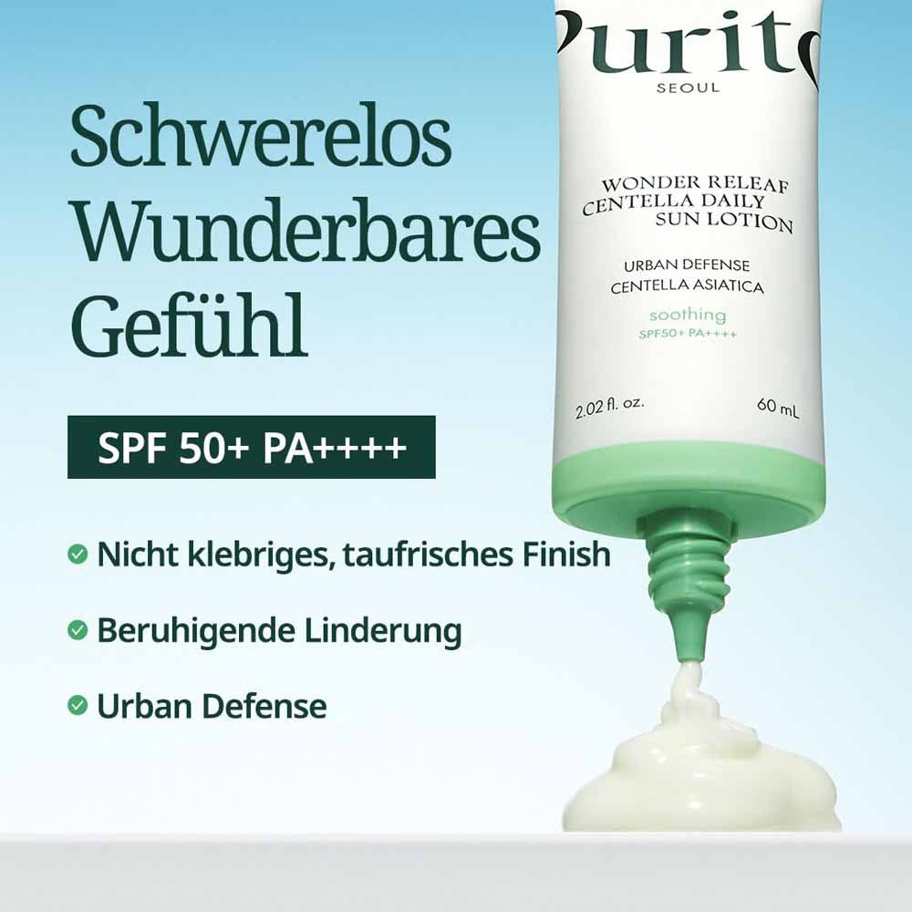 Purito Wonder Releaf Centella Daily Sun Lotion SPF50+ PA++++