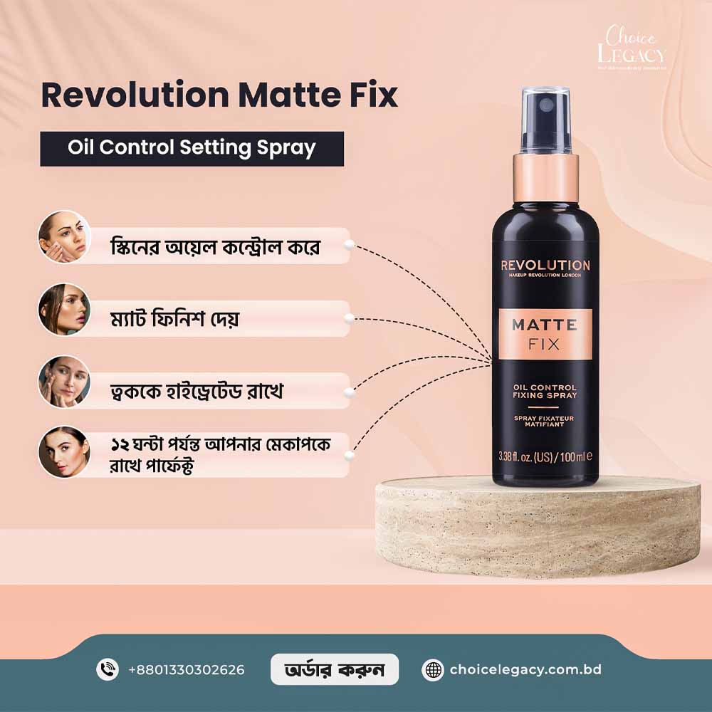 Revolution Matte Fix Oil Control Setting Spray