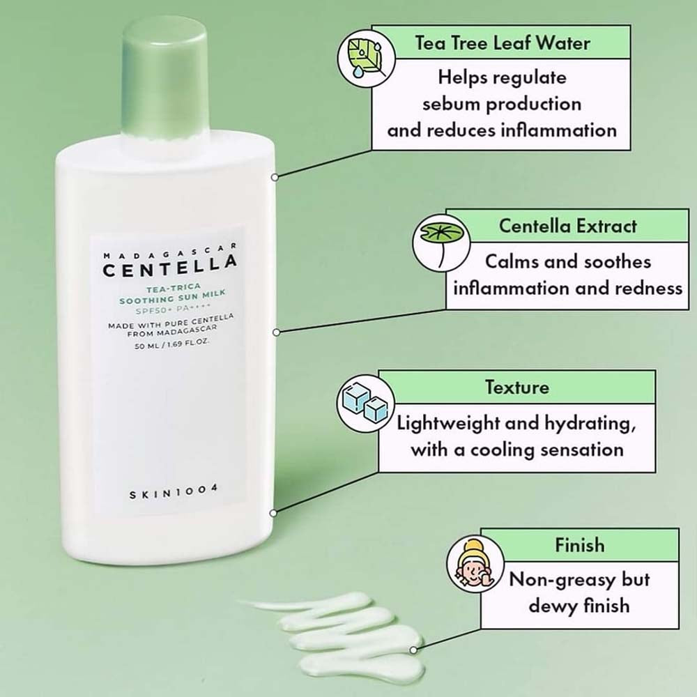 SKIN1004 Madagascar Centella Tea-Trica Soothing Sun Milk