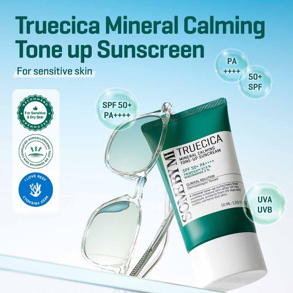 SOME BY MI Truecica Mineral Calming Tone up Suncream SPF50+PA++++