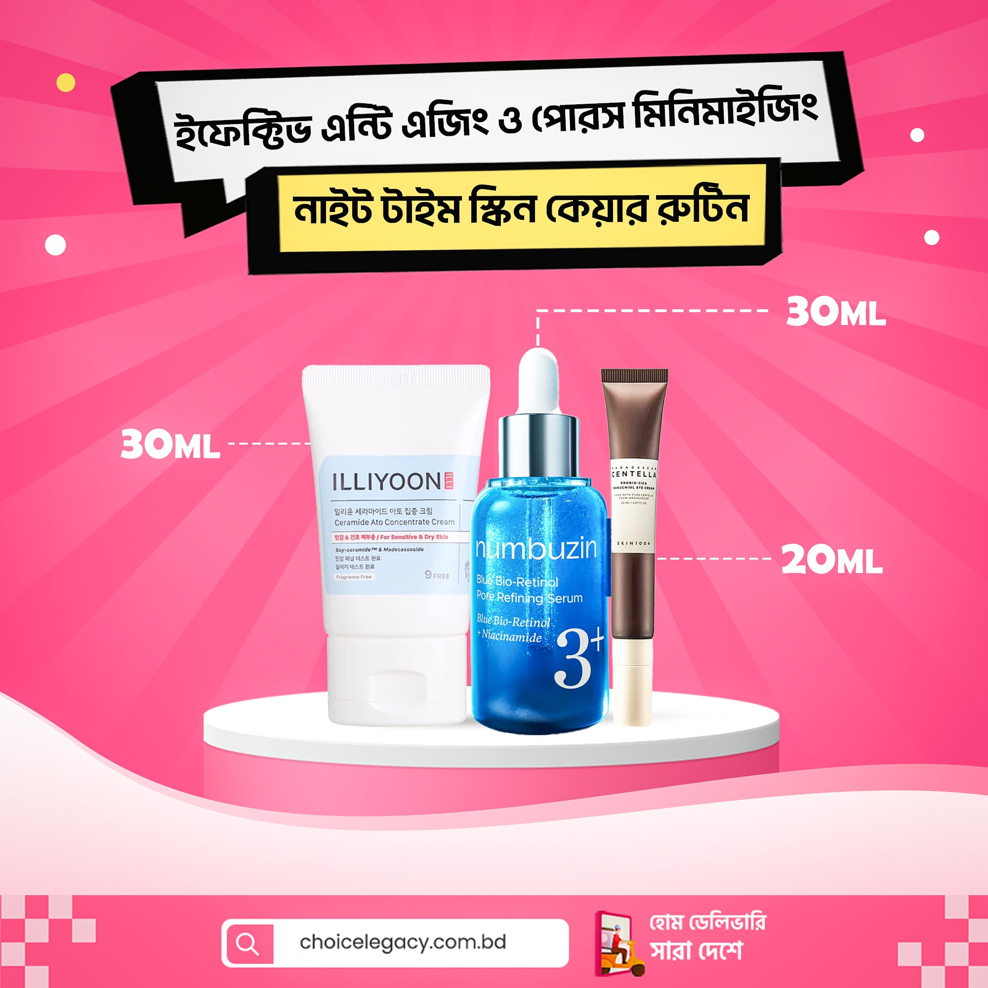 ইফেক্টিভ এন্টি এজিং ও পোরস মিনিমাইজিং নাইট টাইম স্কিন কেয়ার রুটিন