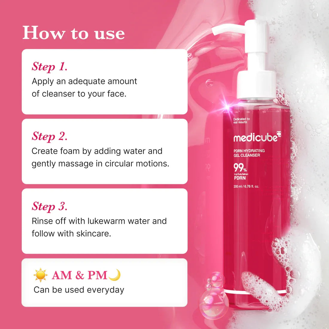 medicube - PDRN Hydrating Gel Cleanser