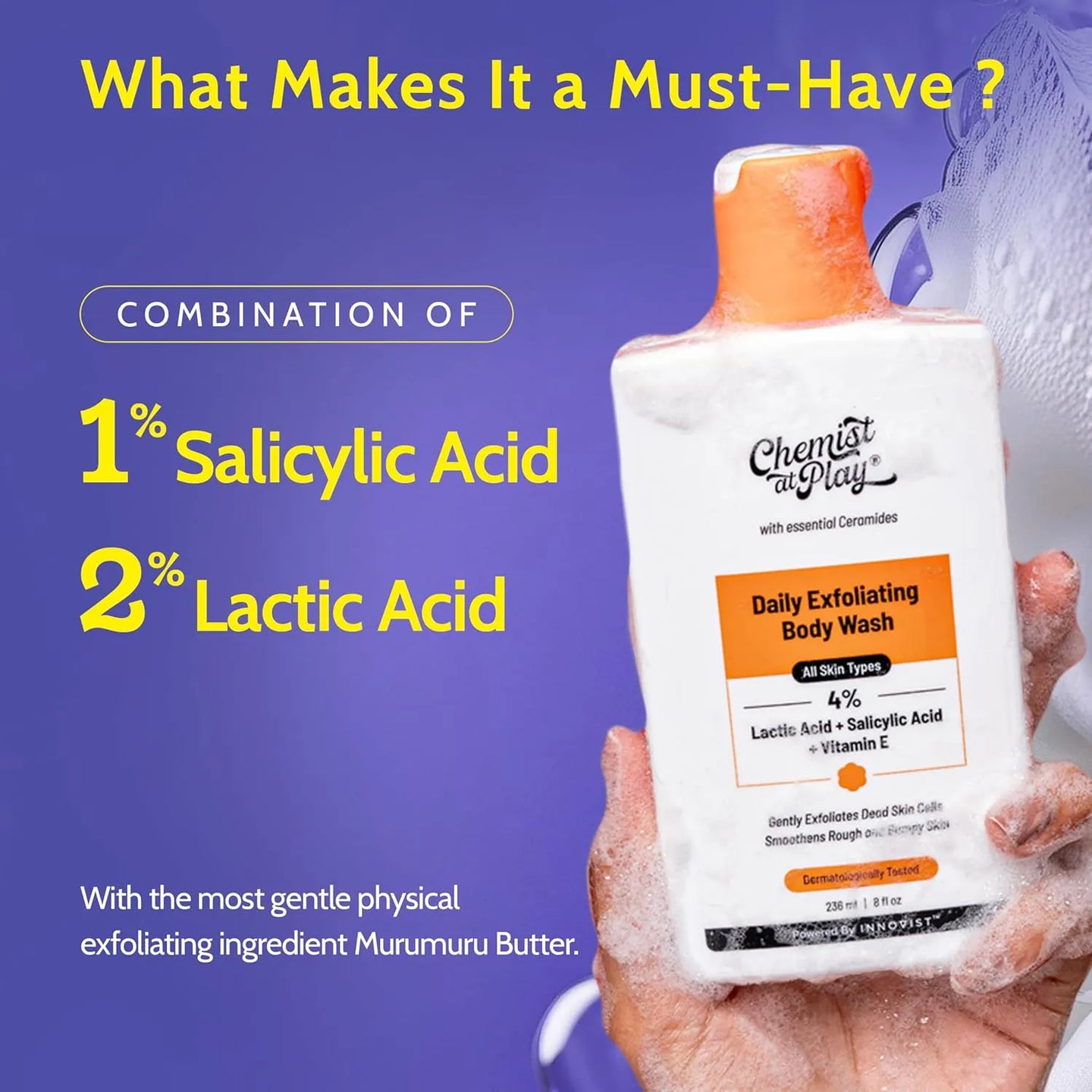 Chemist at Play Exfoliating Body Wash with Lactic Acid & Salicylic Acid